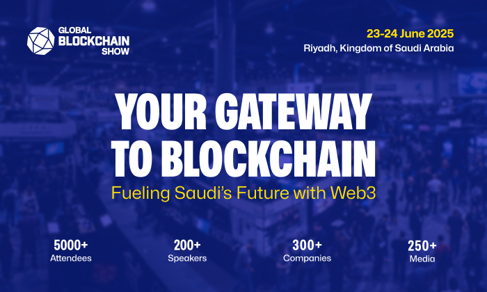 Block your dates for The Global Blockchain Show 2025 hosted by VAP Group in Riyadh, Saudi Arabia