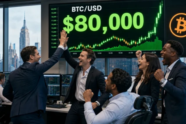 Breaking: Bitcoin hits $80k for the first time since May as rally continues