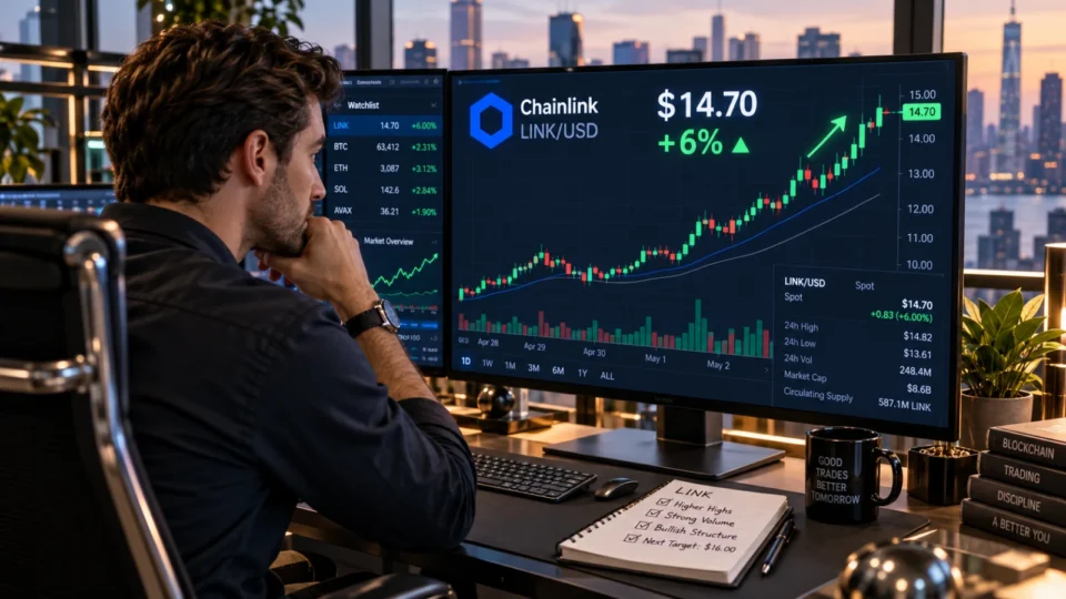 Chainlink surges 6% after CCIP 2.0 launch, but $15 resistance tests LINK rally