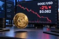 Dogecoin dips below $0.083 as weak ETF demand and bearish positioning limit recovery