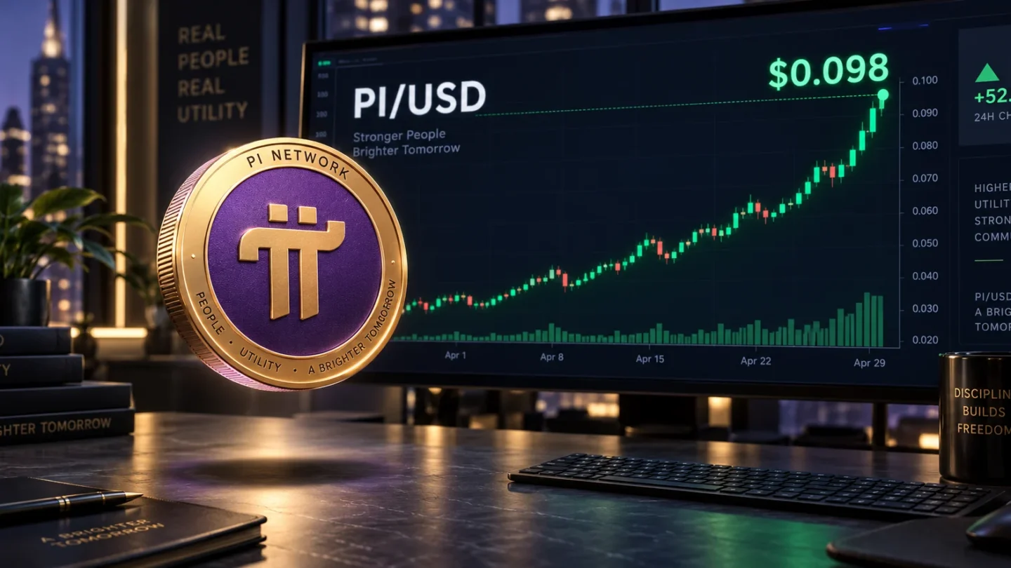 Pi recovers above $0.098 as developer push supports utility